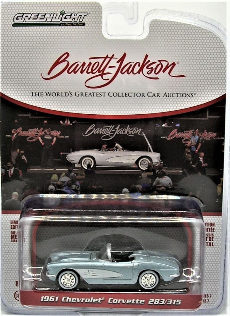 Greenlight - 1:64 Barrett-Jackson 'Scottsdale Edition' Series 7 1961 Chevrolet Corvette 238/315 - Image 2