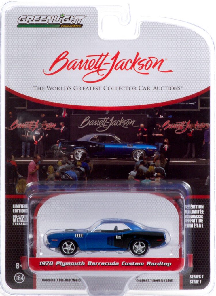 Greenlight - 1:64 Barrett-Jackson 'Scottsdale Edition' Series 7 1970 Plymouth Barracuda Custom Hardtop - Image 2