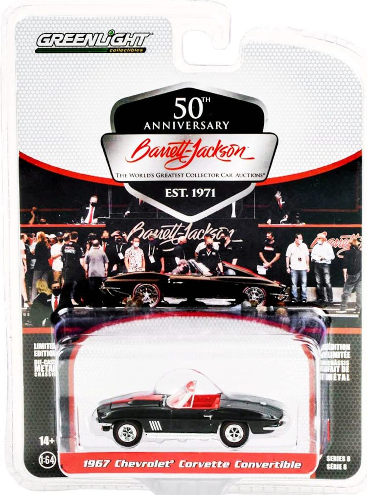 Greenlight - 1:64 Barrett-Jackson 'Scottsdale Edition' Series 8 1967 Chevrolet Corvette Custom Convertible - Image 2