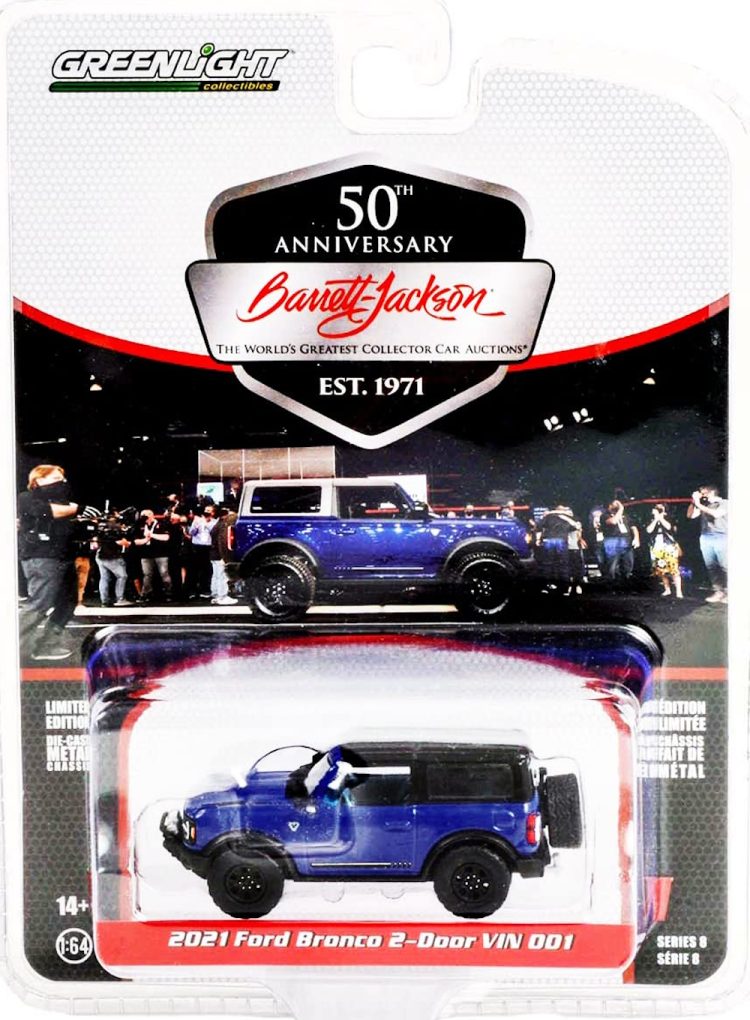 Greenlight - 1:64 Barrett-Jackson 'Scottsdale Edition' Series 8 2021 Ford Bronco 2-Door VIN #001 - Image 2