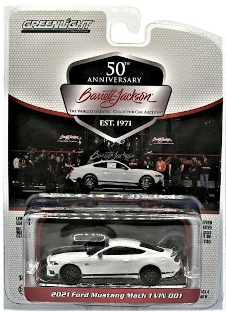 Greenlight - 1:64 Barrett-Jackson 'Scottsdale Edition' Series 8 2021 Ford Mustang Mach 1 VN #001 - Image 2
