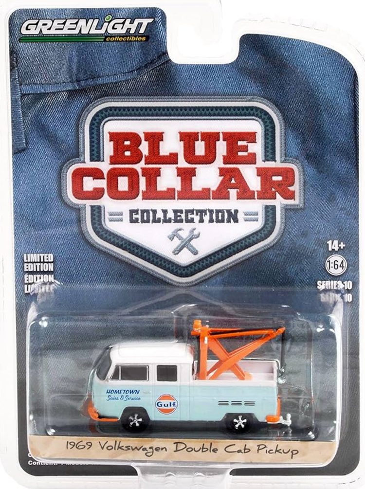 Greenlight - 1:64 Blue Collar Collection Series 10 1969 VW Double Cab Pickup - Image 2