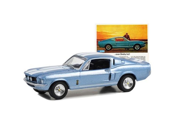 Greenlight - 1:64 Vintage Ad Cars Series 9 1967 Ford Mustang Shelby GT500