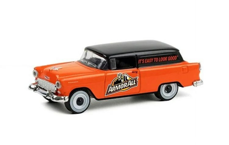 Greenlight - 1:64 Running on Empty Series 12 1955 Chevrolet Sedan Delivery, ArmorAll