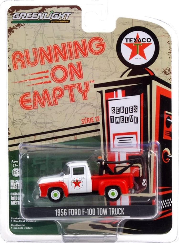 Greenlight - 1:64 Running on Empty Series 12 1956 Ford F-100 Tow Truck, Texaco - Image 2