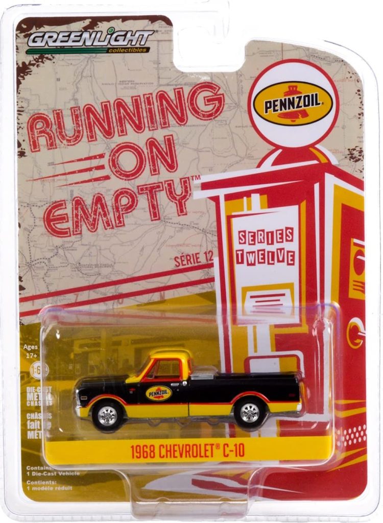 Greenlight - 1:64 Running on Empty Series 12 1968 Chevrolet C-10, Pennzoil - Image 2