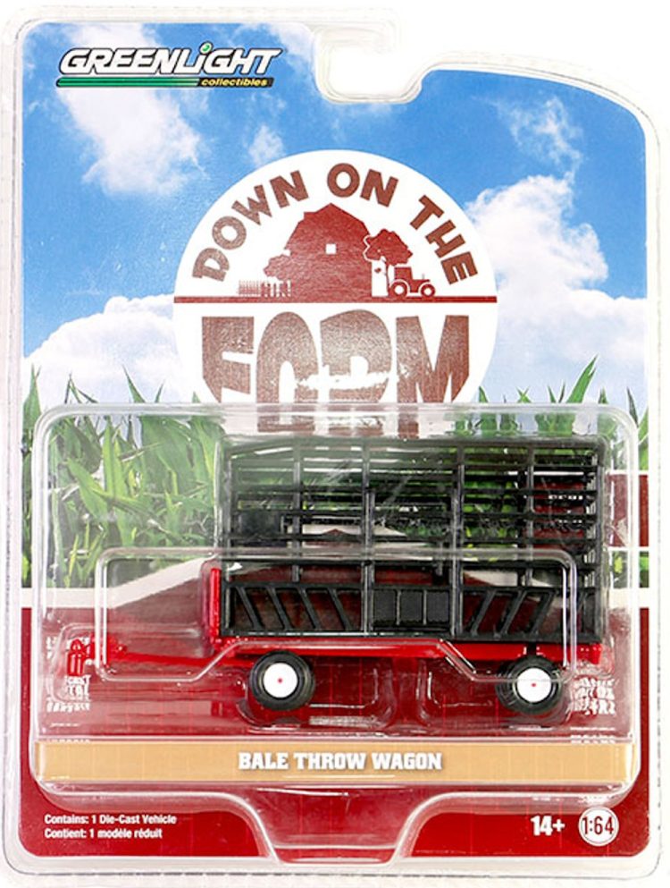 Greenlight - 1:64 Down on The Farm Series 8 Bale Throw Wagon - Image 2