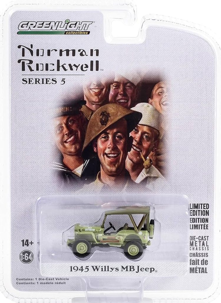 Greenlight - 1:64 1945 Willys MB Jeep - Norman Rockwell Series 5 - Image 2