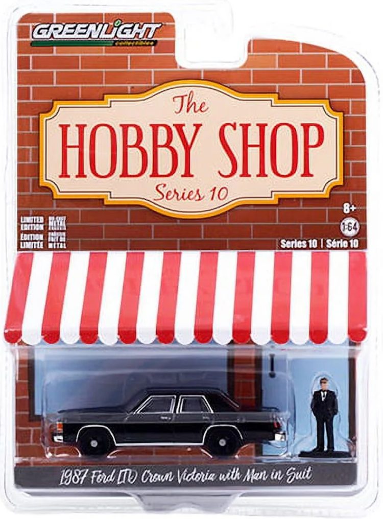 Greenlight - 1:64 The Hobby Shop Series 10 1987 Ford LTD Crown Victoria w/ Man in Suit - Image 2