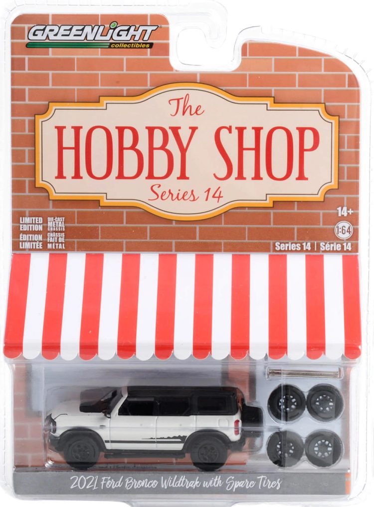 Greenlight - 1:64 The Hobby Shop Series 14 2021 Ford Bronco Wildtrack w/ Spare Tires - Image 2