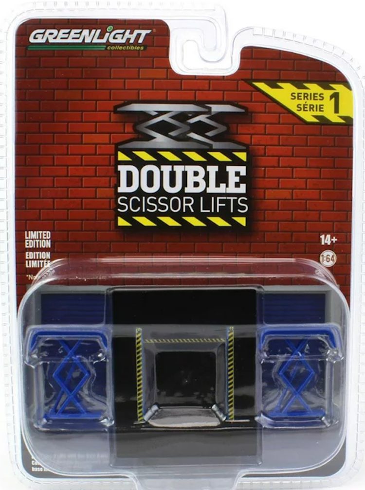 Greenlight - 1:64 Double Scissor Lifts series 1 - Blue - Image 2