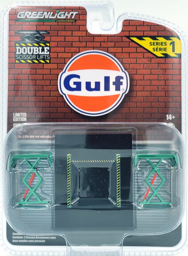 Greenlight - 1:64 Double Scissor Lifts Series 1 - Gulf Oil (Chase) - Image 3