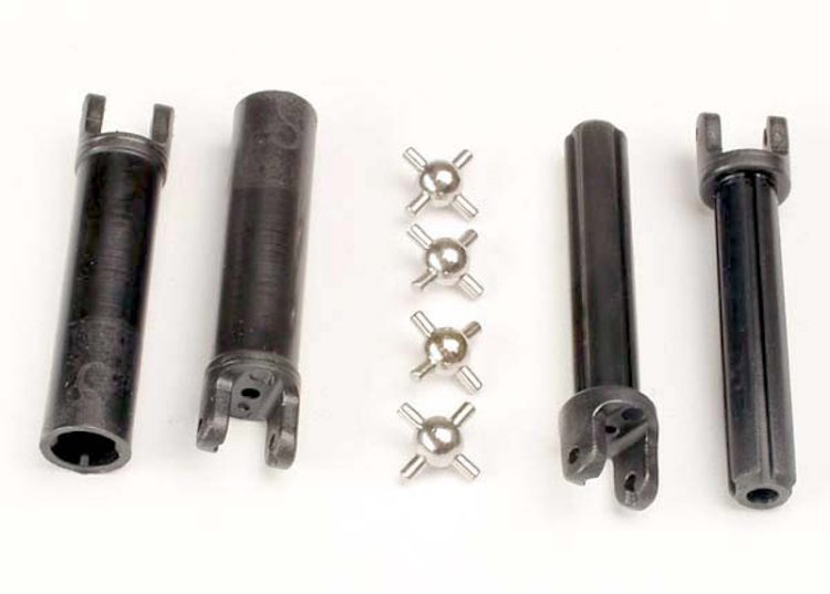 Traxxas - Half shafts, long truck (external-splined (2) & Internal splined (2)