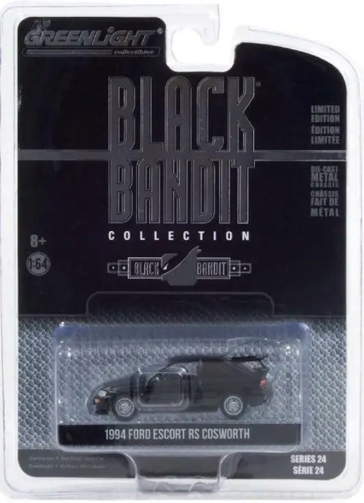 Greenlight - 1:64 Black Bandit Collection Series 24 - 1994 Ford Escort RS Cosworth - Image 2