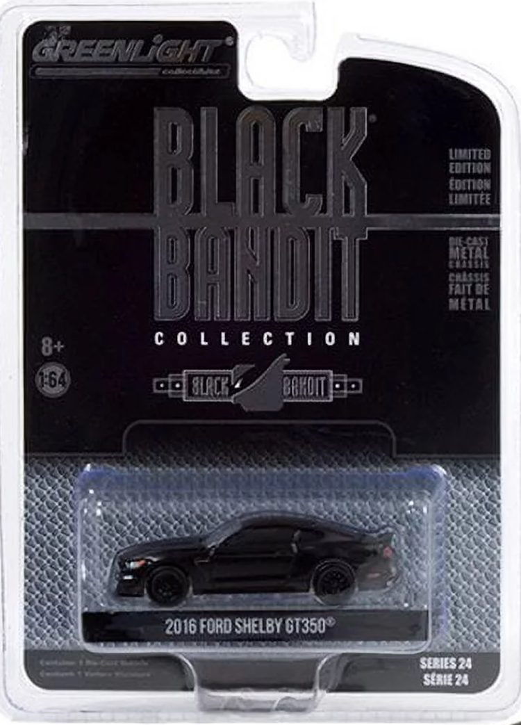 Greenlight - 1:64 Black Bandit Collection Series 24 - 2016 Ford Shelby GT350 - Image 2