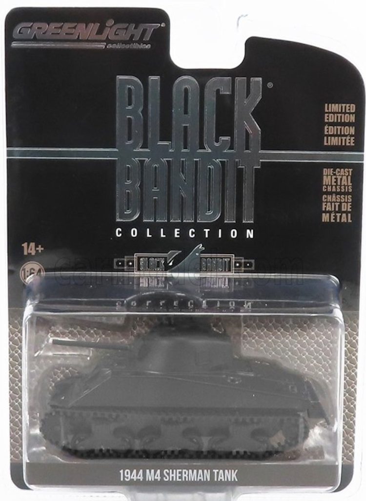 Greenlight - 1:64 Black Bandit Collection Series 26 - 1944 M4 Sherman Tank - Image 2