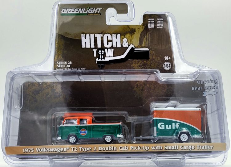 Greenlight - 1:64 Hitch & Tow Series 28 - 1975 Volkswagen T2 Type 2 Double Cab Pick-Up (Chase) - Image 3