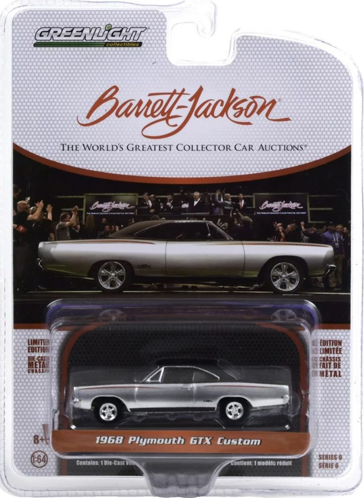 Greenlight - 1:64 Barrett-Jackson Scottsdale Ed. Series 6 1968 Plymouth GTX Custom - Image 2