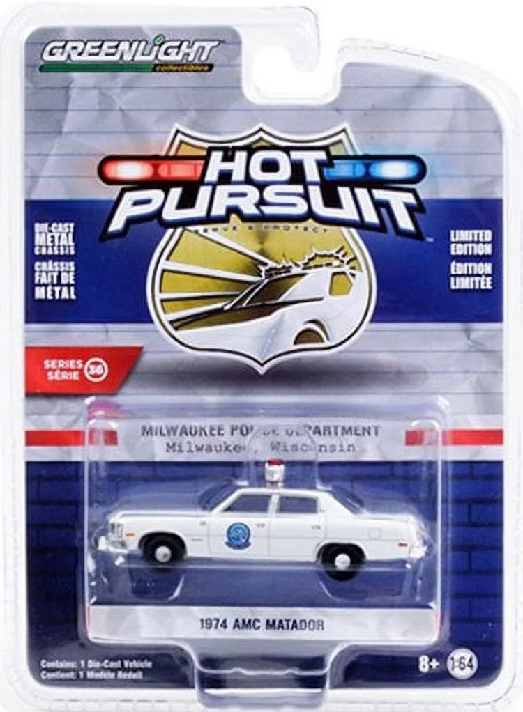 Greenlight - 1:64 Hot Persuit Series 36 1974 AMC Matador - Image 2