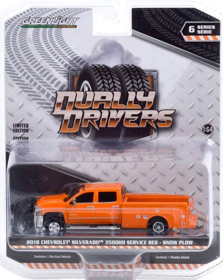 Greenlight - 1:64 Dually Drivers Series 6 2018 Chevrolet Silverado 3500HD Service Bed - Image 2