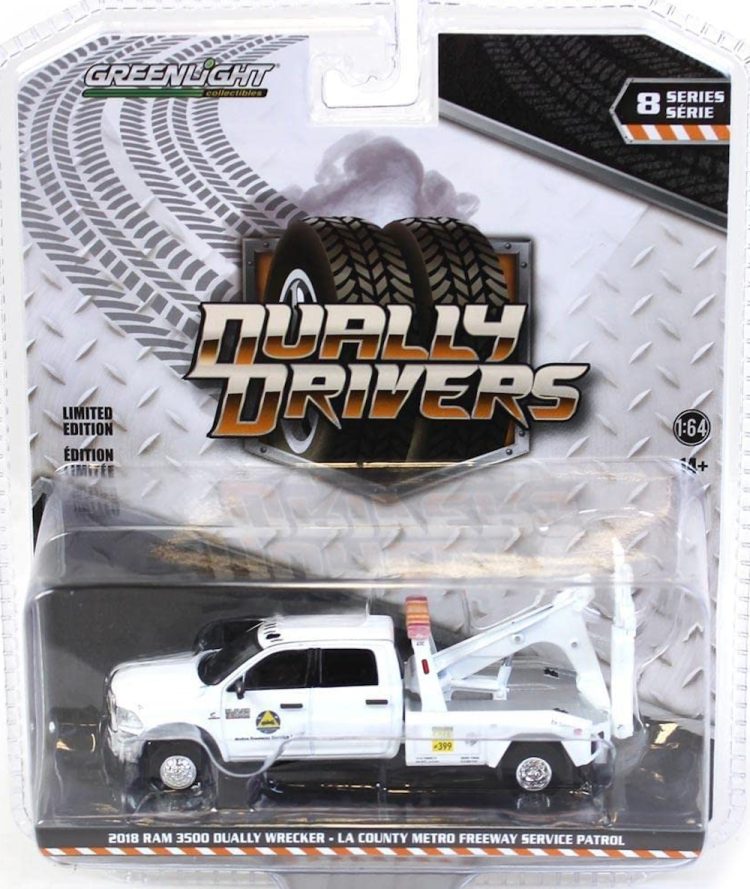 Greenlight - 1:64 Dually Drivers Series 8 2018 RAM 3500 Dually Wrecker - Image 2