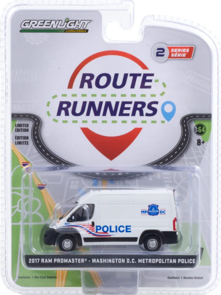 Greenlight - 1:64 Route Runners Series 2 - 2017 RAM Promaster - Washington D.C. Metropolitan Police - Image 2
