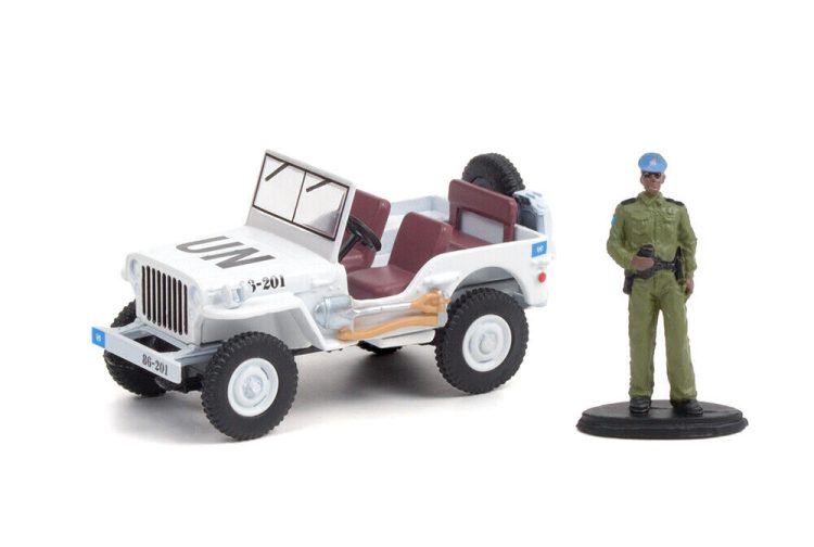 Greenlight - 1:64 The Hobby Shop Series 11 1942 Willys MB Jeep w/ Security Officer