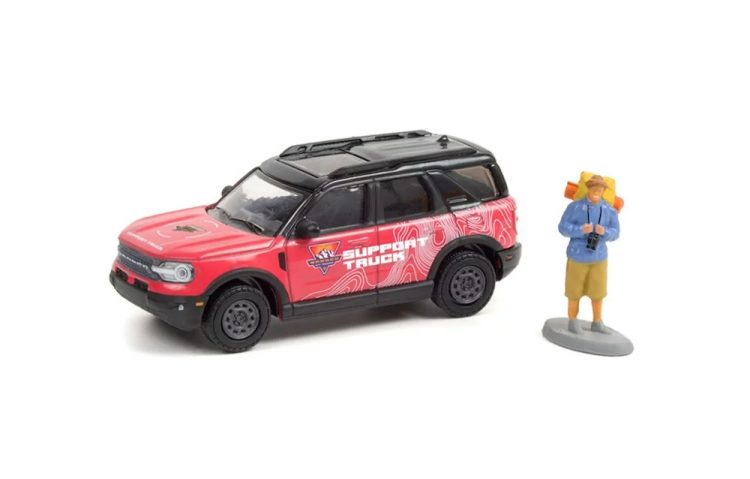 Greenlight - 1:64 The Hobby Shop Series 11 2021 Ford Bonco Sport w/ Backpacker