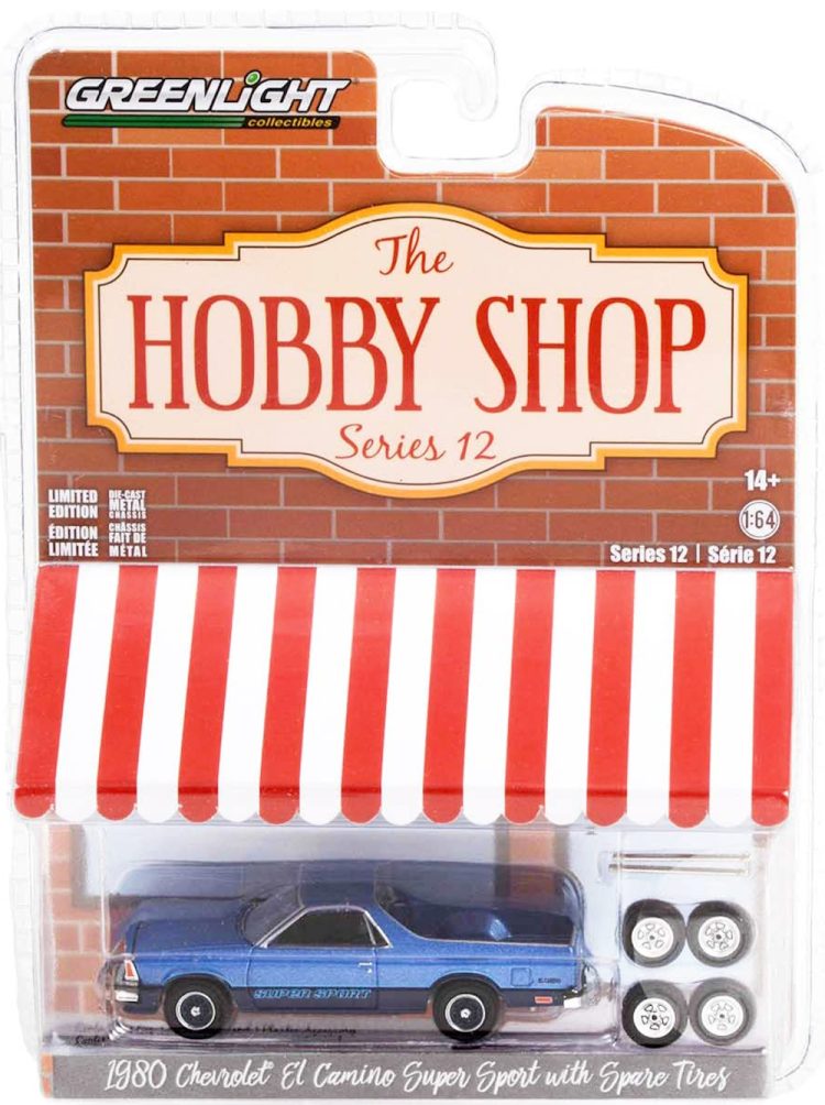 Greenlight - 1:64 The Hobby Shop Series 12 1980 Chevrolet El Camino SS w/ Spare Tires - Image 2