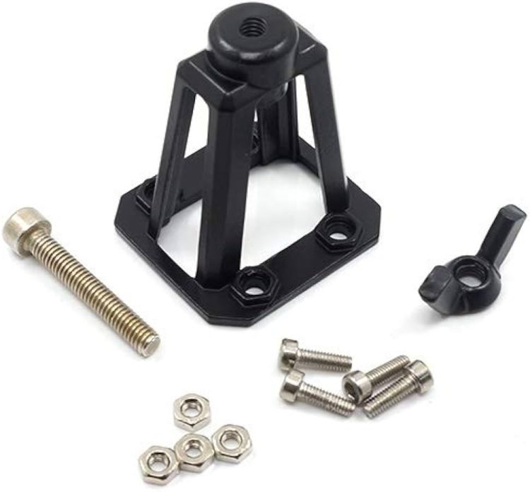 Yeah Racing - Steel Spare Tire Carrier for RC Crawler - Black