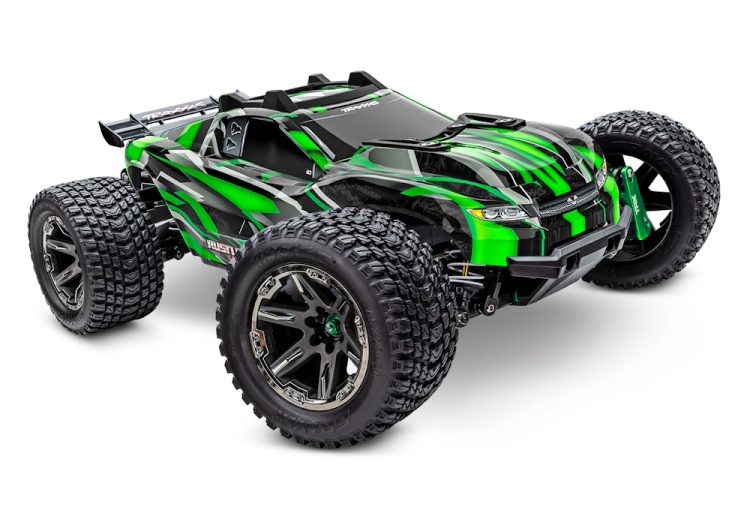 Traxxas - Rustler 4X4 Ultimate: 1:10 Scale Brushless Stadium Truck - Green