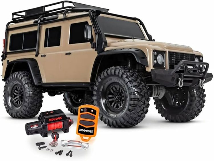 Traxxas - TRX-4 Scale and Trail Crawler w/DEFENDER Body, plus Factory Installed Pro Scale Remote Operated Winch