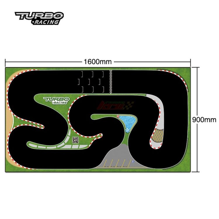 Turbo Racing - 1:76 Mini R/C Car Fast Track Mat (X-Large 1600 x 900mm)