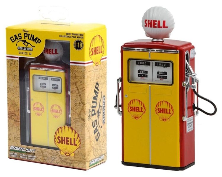 Greenlight - 1:18 Vintage Gas Pump Series 12 - 1954 Tokheim 350 Twin Pump "Shell Oil"