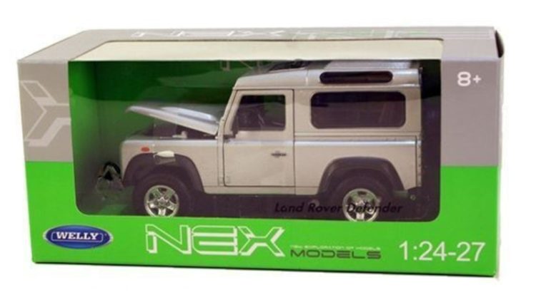 Welly - NEX 1:24 Land Rover Defender - Silver - Image 2