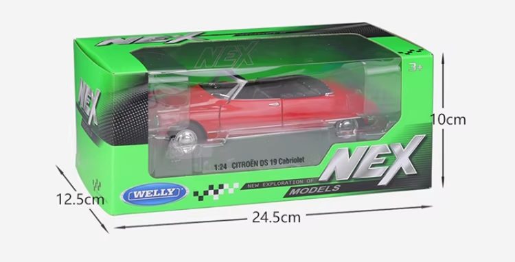 Welly - NEX 1:24 Citroen DS 19 Cabriolet - Red - Image 3
