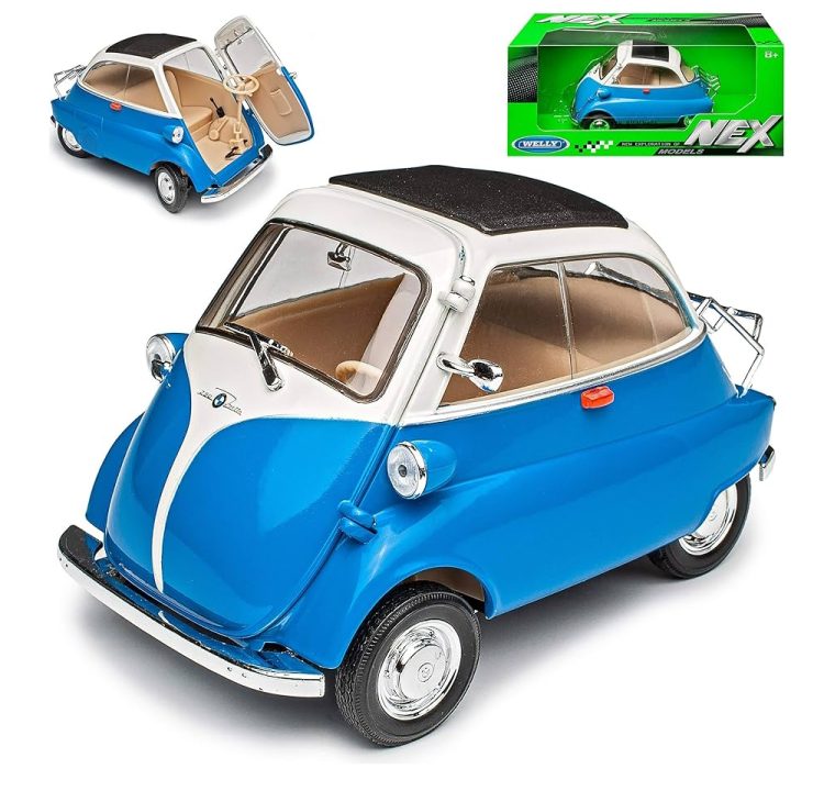 Welly - NEX 1:18 BMW Isetta - Blue - Image 2