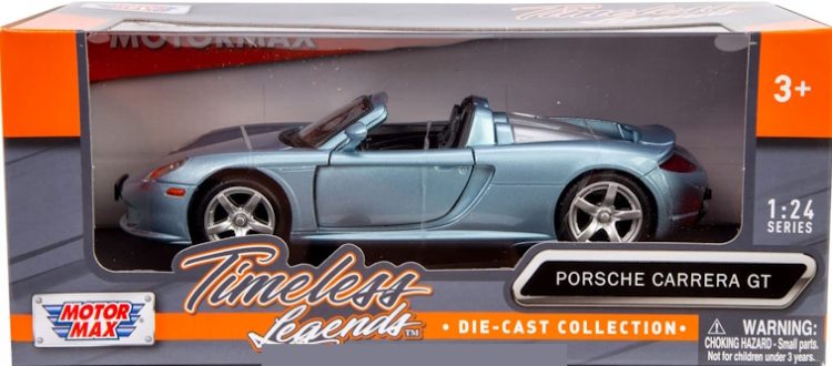 Motormax - 1:24 Porsche Carrera GT - Blue-Silver "Timeless Legends" - Image 2