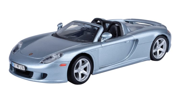 Motormax - 1:24 Porsche Carrera GT - Blue-Silver "Timeless Legends"