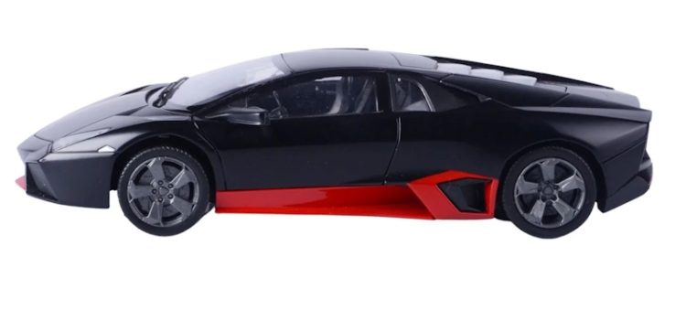 Motormax - 1:24 Lamborghini Reventon - Matt Black "GT Racing" - Image 3