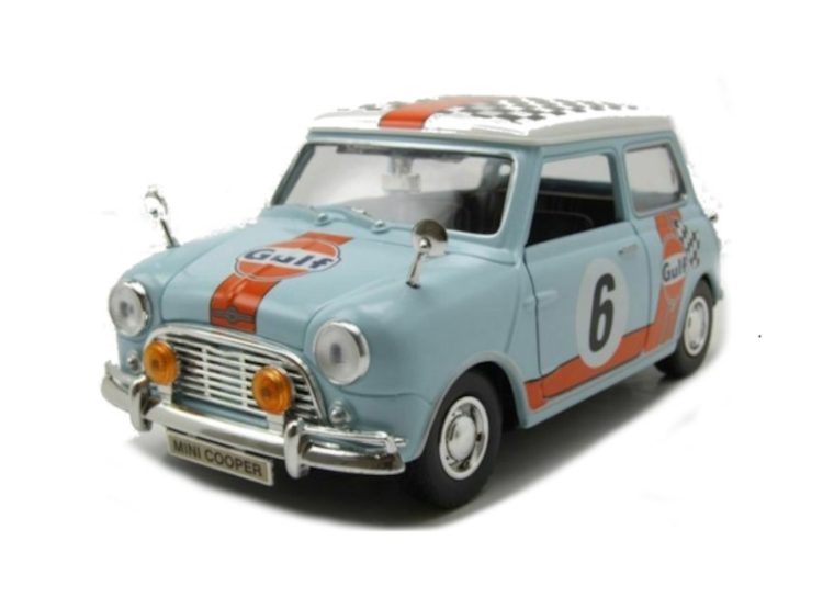 Motormax - 1:18 Morris Mini Cooper - Gulf Oil Livery