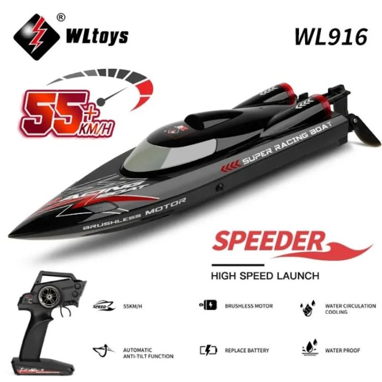 WL Toys - RC Swordfish High Speed 60km/h RC Boat - Image 2