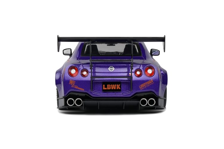 Solido - 1:18 Nissan GT-R (R35) w/ Liberty Walk Body Kit 2.0 – Purplezilla -2022 - Image 3