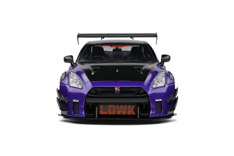 Solido - 1:18 Nissan GT-R (R35) w/ Liberty Walk Body Kit 2.0 – Purplezilla -2022 - Image 6