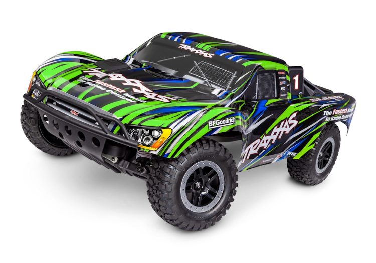 Traxxas - Slash 2WD Brushless EHD - 1:10 Scale 2WD short Course Racing Truck (Green)