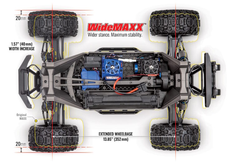 Traxxas - MAXX w/ WideMAXX - Blue - Image 8