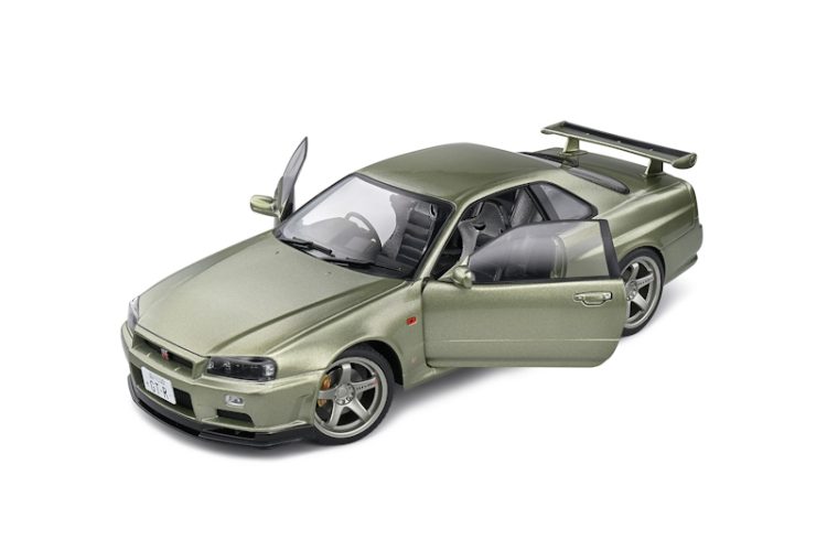 Solido - 1:18 Nissan GT-R (R34) 1999 – Green Metallic - Image 7