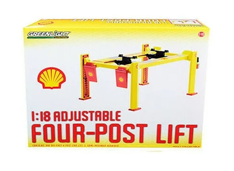 Greenlight - 1:18 Adjustable Four-Post Lift #2 (Shell Oil) - Image 4