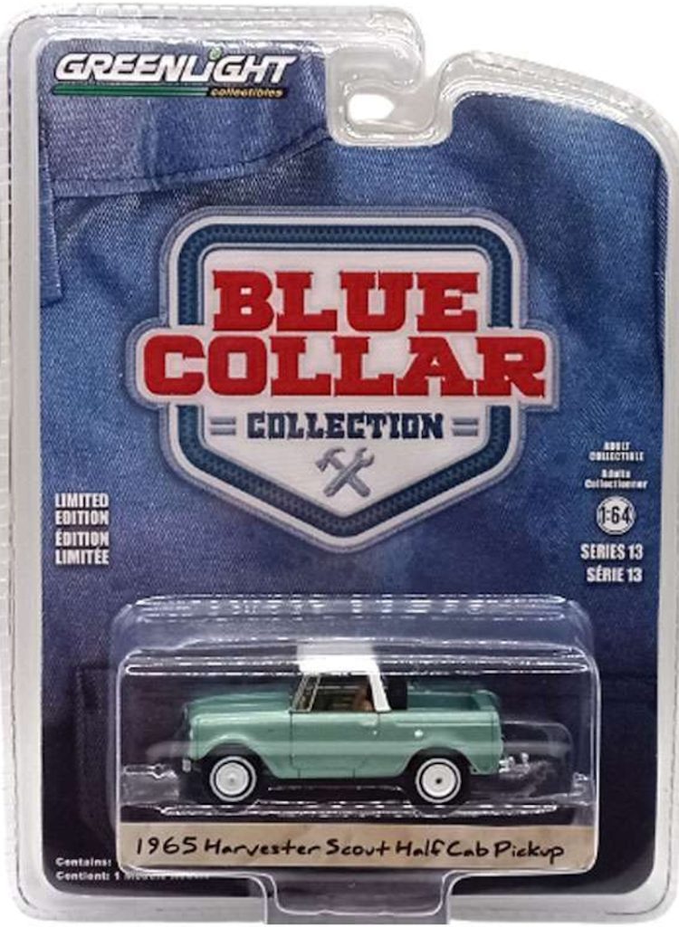 Greenlight - 1:64 1965 Harvester Scout Half-Cab Pickup - Blue Collar Collection Series 13 - Image 2