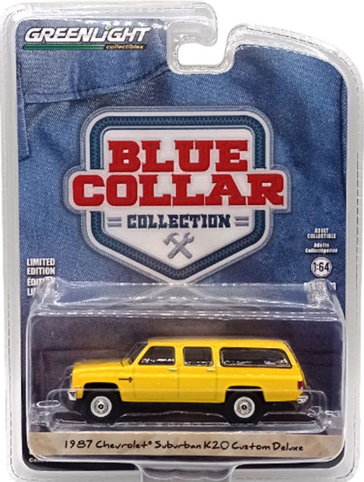 Greenlight - 1:64 1987 Chevrolet Suburban K20 Custom Deluxe - Blue Collar Collection Series 13 (Raw Chase) - Image 2